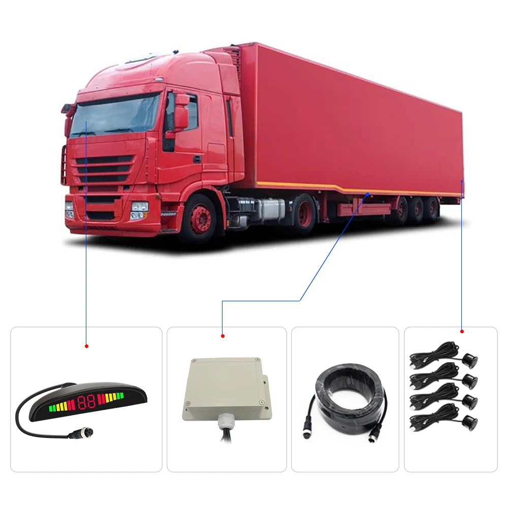 

Car Parking Sensor With 4 Sensors Auto Parking Radar Monitor System Car Parking Reverse Backup Radar Monitor Detector