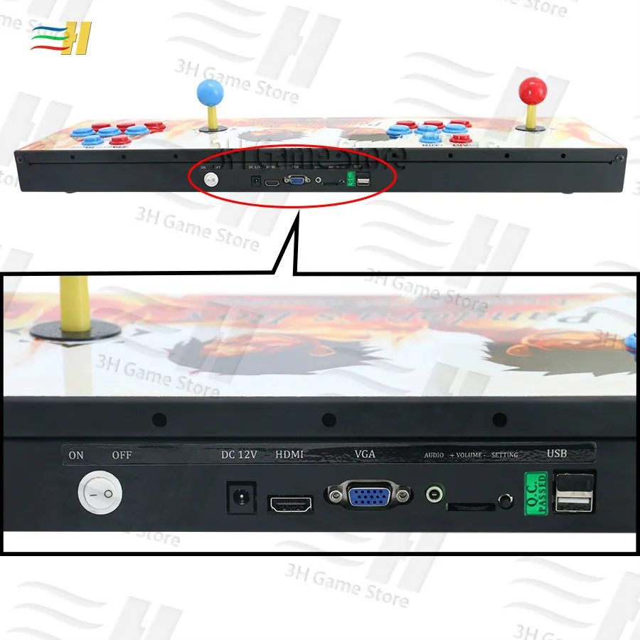 Pandora's Box 9 1500 В 1 железная Консоль 2 игрока аркадная игровая палка контроллер консоль HDMI VGA usb tv Plug and play pandora 5S 7