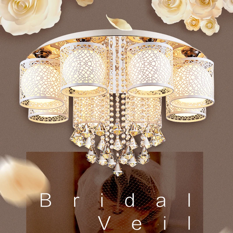 

Modern Crystal Ceiling Lights For Living Room luminarias para sala plafon led Crystal Ceiling Lamp Fixtures For Bedroom