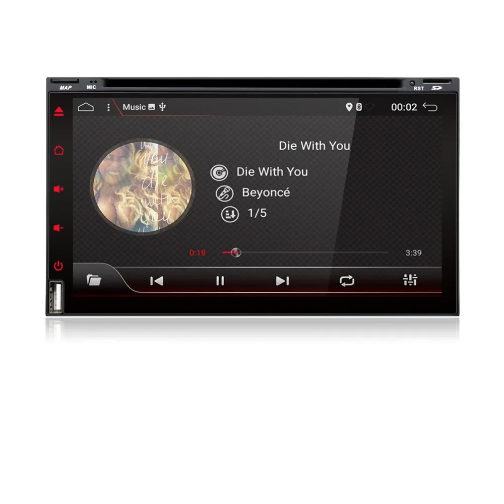 Best Quad Core Android 7.1 2 din Car  DVD Player GPS PC For Toyota Tiida Qashqai Sunny X-Trail Paladin Frontier Patrol Versa Livina 2