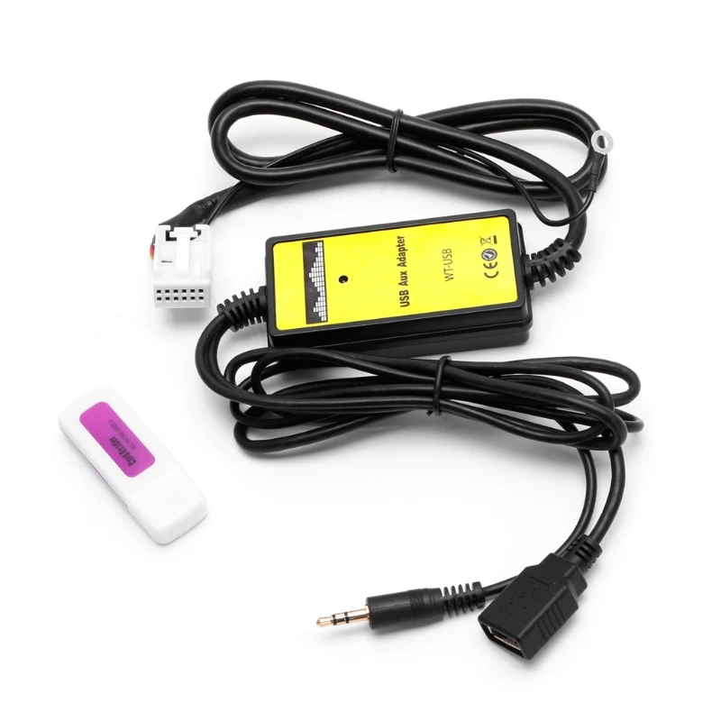 

NEW Car USB Aux-in CD Adapter MP3 Player Radio Interface 12 Pin For VW Audi Skoda Seat Oct10 Drop Ship