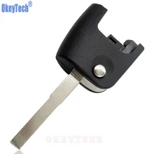Okeytech substituição flip dobrável remoto cabeça chave do carro escudo para ford focus mondeo fiesta c s max frete grátis alta qualidade caso