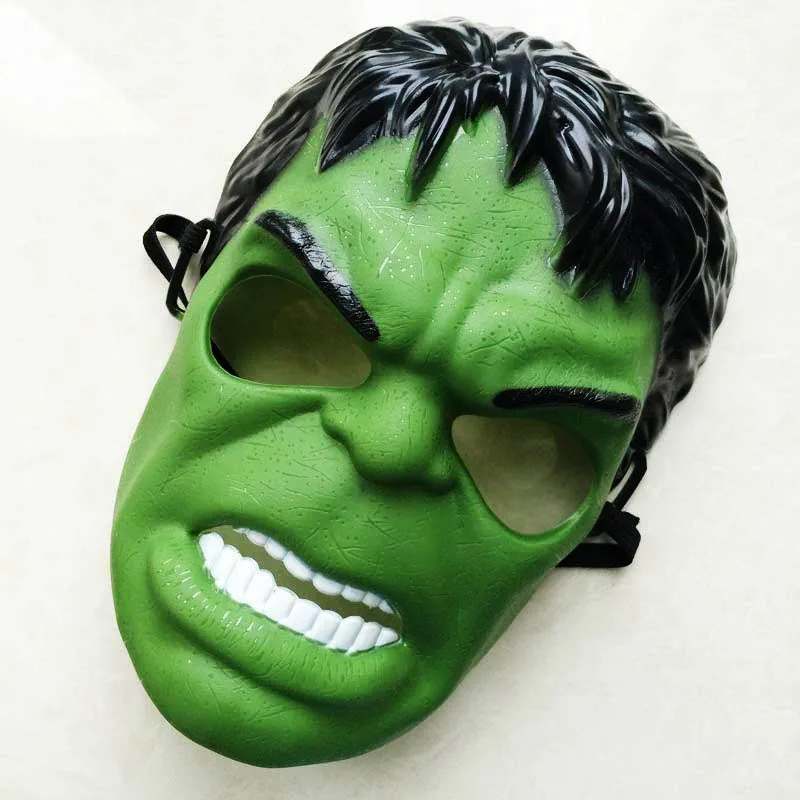 Звезда на Хэллоуин войны Дарт Вейдер Маски Супер герой Халк/Американский капитан/Железный человек/Человек-паук/Бэтмен Полная Голова маска сумасшедшие подарки детям - Цвет: Hulkman