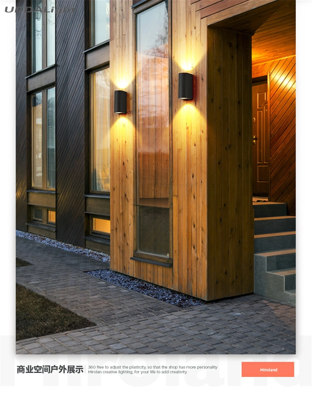 Светодиодный настенный светильник для улицы, 6 Вт, 3 Вт, COB светодиодный, для фасадов, квадратов, коридоров, дворов, террасов, украшения, wandlamp, для улицы