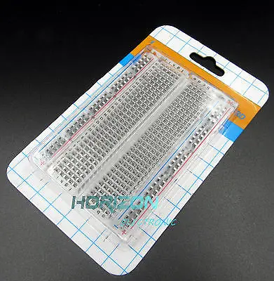 

5pcs Mini Solderless Breadboard Transparent Material 400 Points Available DIY