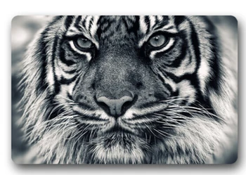 

New Custom White Tiger Non-slip Door Mat Cover Non-Slip Machine Washable Outdoor Indoor Decor Rug Christmas Gift U45-80