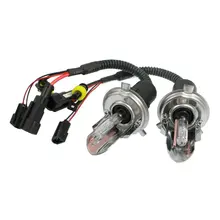 2 предмета 35 Вт AC/DC 12 V 12000 K H4 HID ксенон Hi/короче спереди и длиннее сзади) луч передние фары лампы жгут