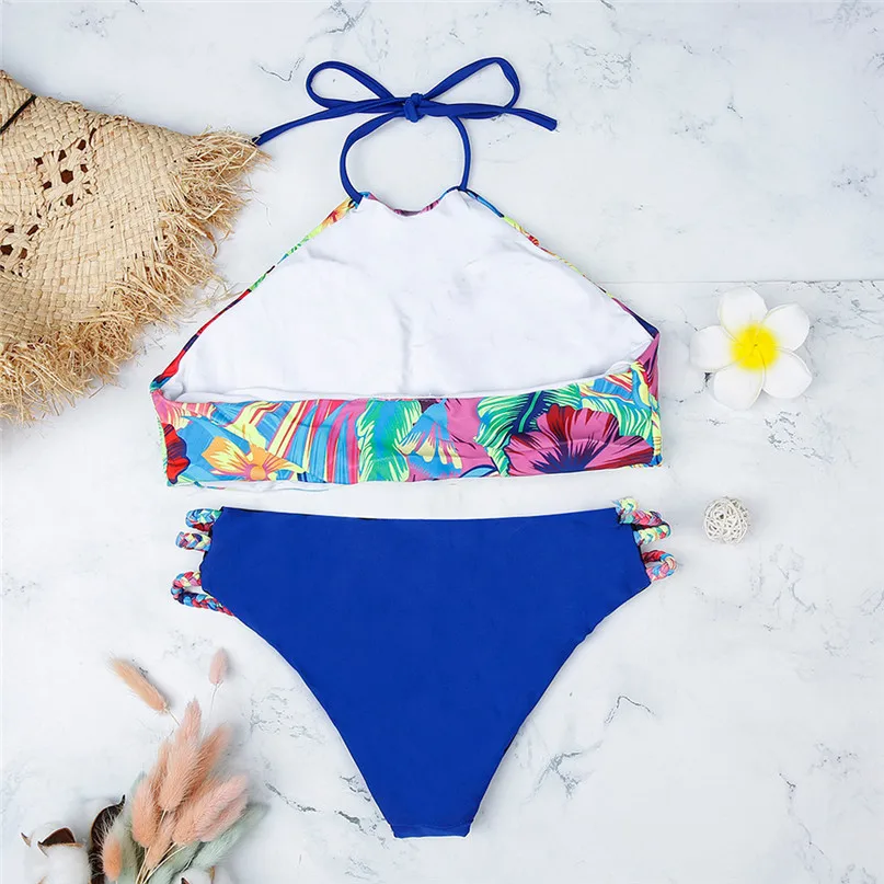 Sex Bikinis Women Swimsuit 2019 Summer Two-Piece Bathing Suits Push Up Bikini Halter Printed Swimwear Women Bikini Set J20FNFNFN (4)