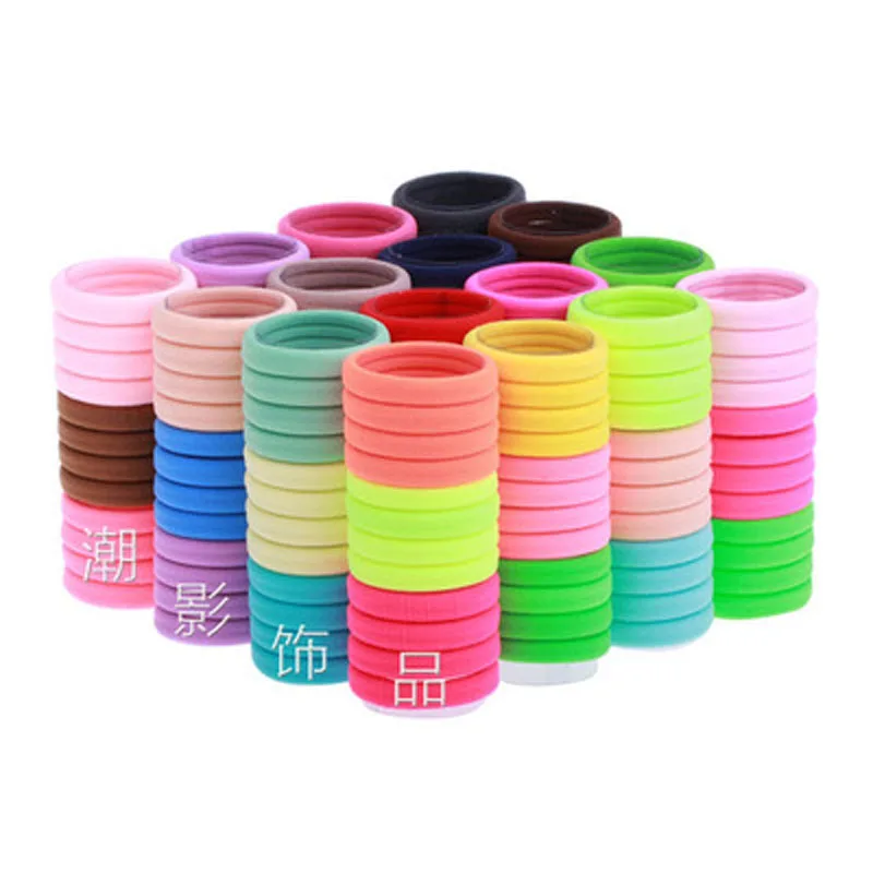 300pcs/lot Candy Color Hair Holders High Quality Rubber Bands Elastics Girls Accessories Women Rope |