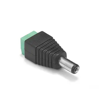 

1500pcs Male DC Power Cord Connectors 5.5x2.1mm Jack Plug Terminals Adapter For CCTV Camera LED Lamp AC DC Adapter