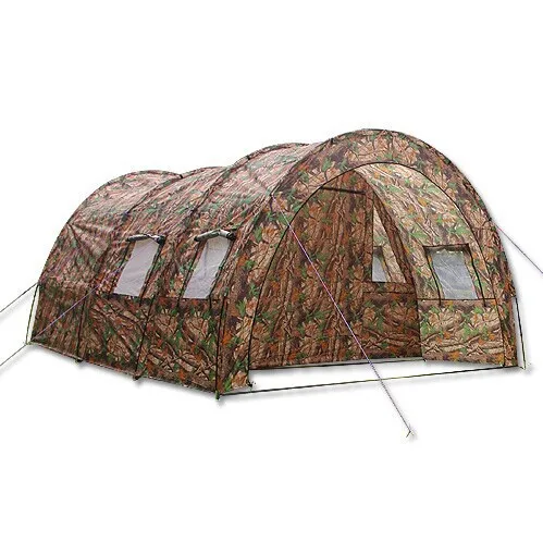 

The new outdoor camping tent than double leaf camouflage can accommodate 10 people living