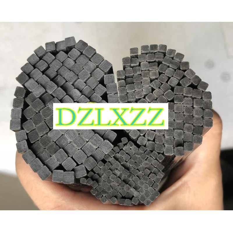 

2/4/10pcs 1/1 .4/1.5/2/3/4/5/6/8/10mm x 500mm length Pultruded Square Solid Carbon Fiber Rod ,CFR rods Drone Accessories
