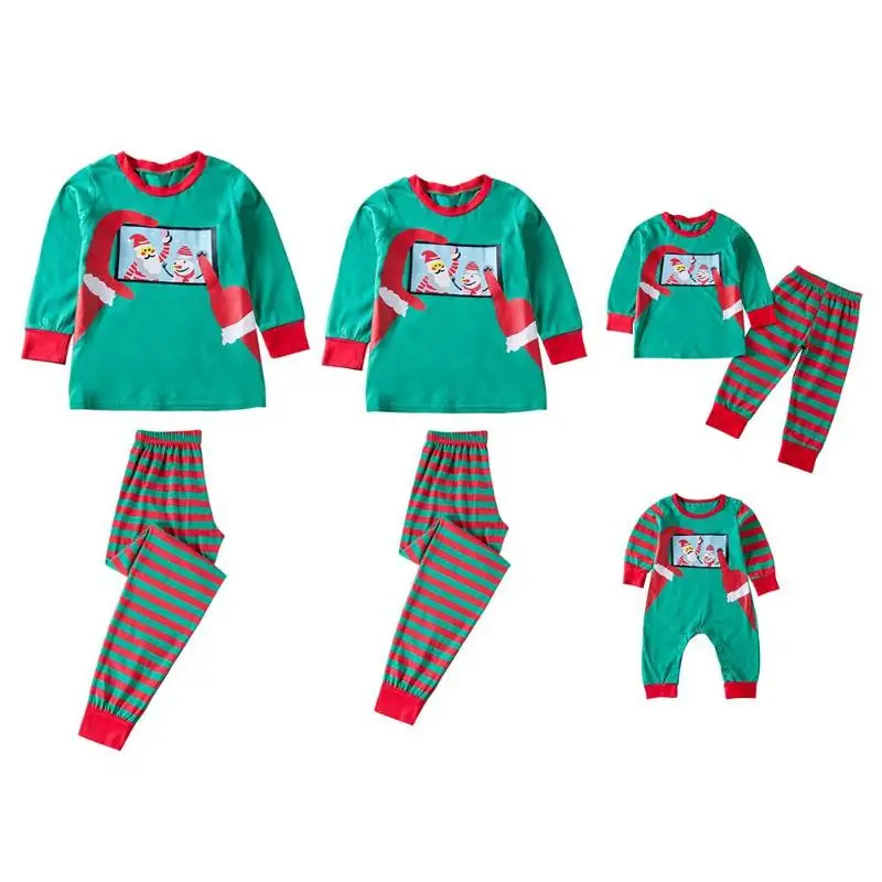 

Christmas Family Matching Clothes Outfits Pajama Set Soft T-shirt Pants Look Matching Family Baby Romper Family Matching Clothes