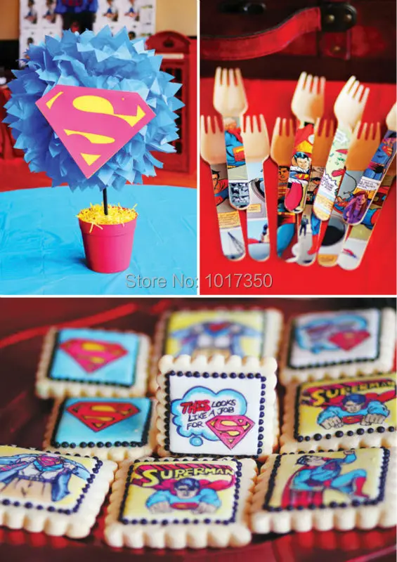 superman-birthday-party-tablescape