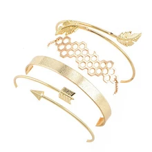 Изысканно вырезанные листья полый круглый золотой браслет с цепочкой женский шарм вечерние еомплект на цепочках комбинированный подарок любителю