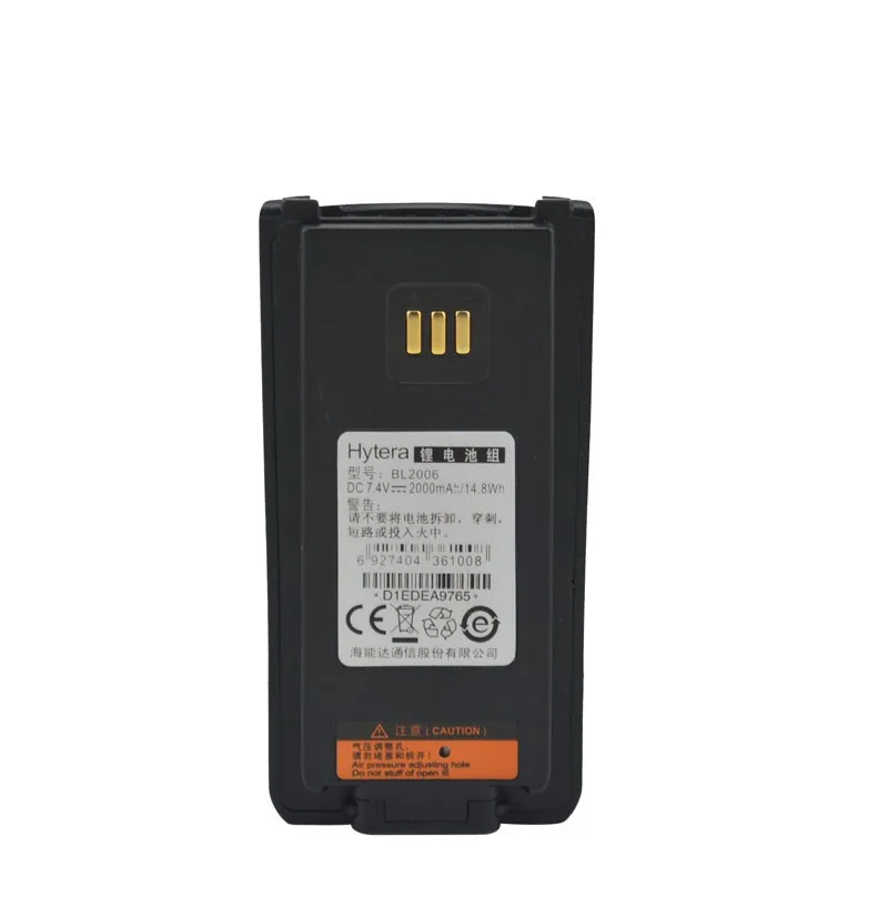 Hytera BL2006 7,4 V 2000 mAh литий-ионная аккумуляторная батарея для Hytera PD700 PD780G PD700G PD780 цифровой портативный двухстороннее радио