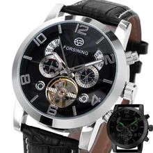 WINNER Wrist Watch Men 2017 Top Brand Luxury Male Famous Clock Automatic Menchanical Watches Calendar Date Tourbillon +BOX