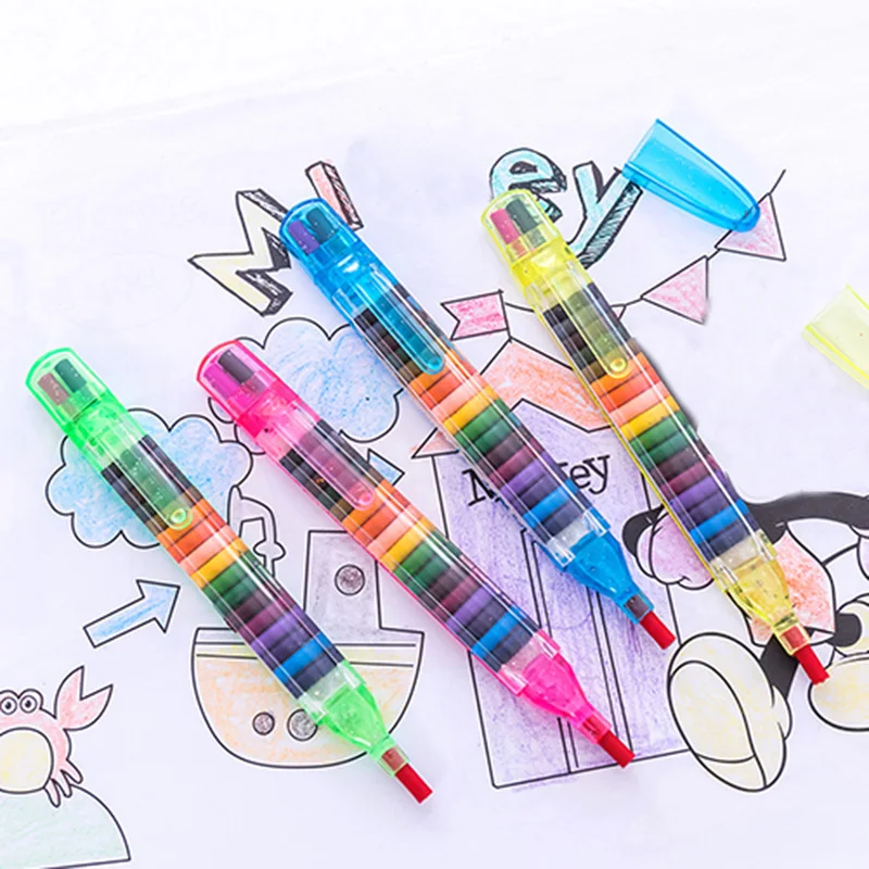 200 шт. красочные 20 цветов масляная краска ручка Cratons Stacker чертежный карандаш ручка художественная краска ing подарок для детей масло Пастель
