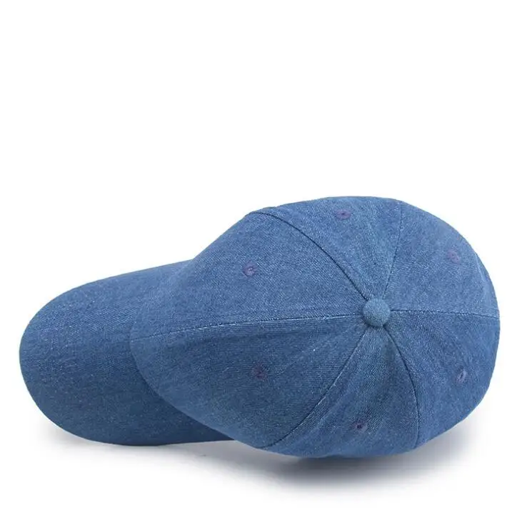 Color sólido Denim lavado Snapback sombreros de otoño de los hombres de verano las mujeres gorra de béisbol Golf bloqueador solar Baseball Casquette de Hockey tapas