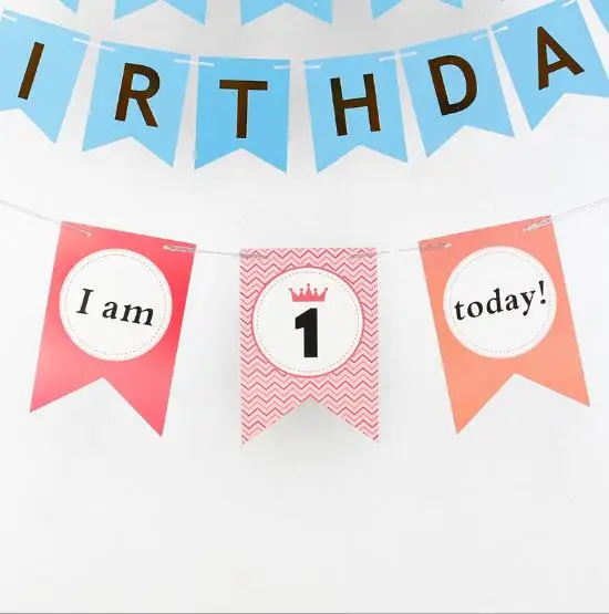 Jute Burlap ONE Banner Garland Boy Baby Shower Bunting Girl First Birthday Decor