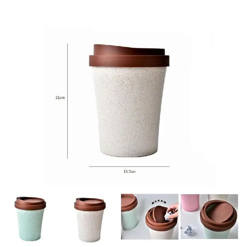 

Storage Bucket Holder Container Desktop Cup Garbage Rubbish Mini For Office Bedroom E2S