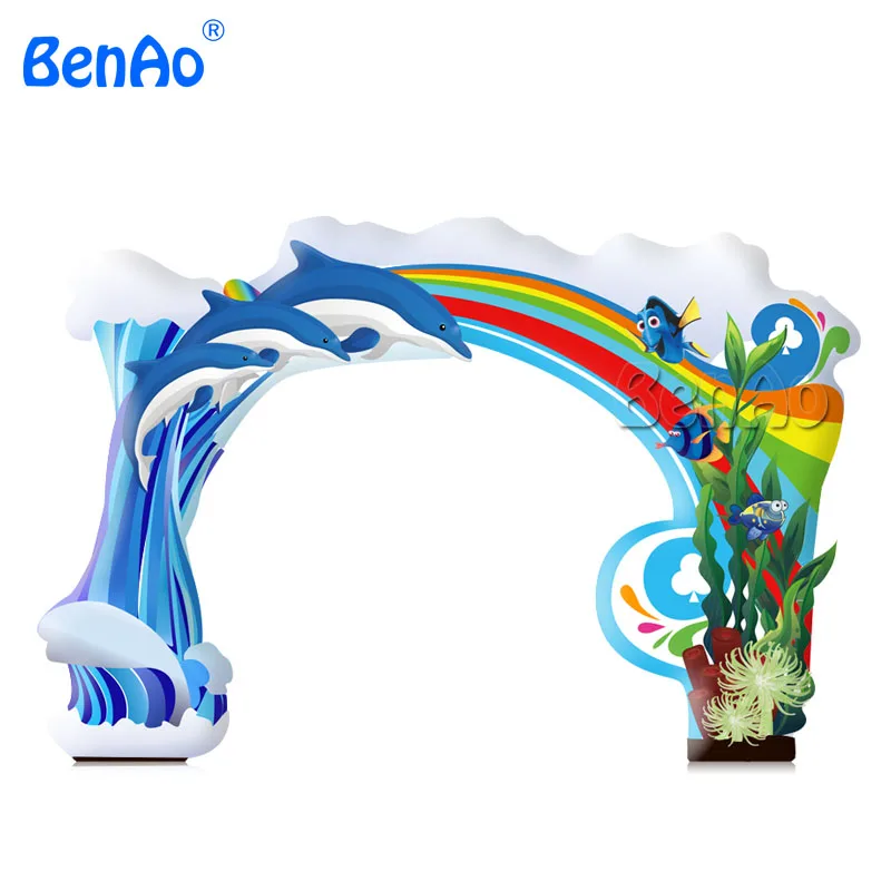 rainbow inflatable arch