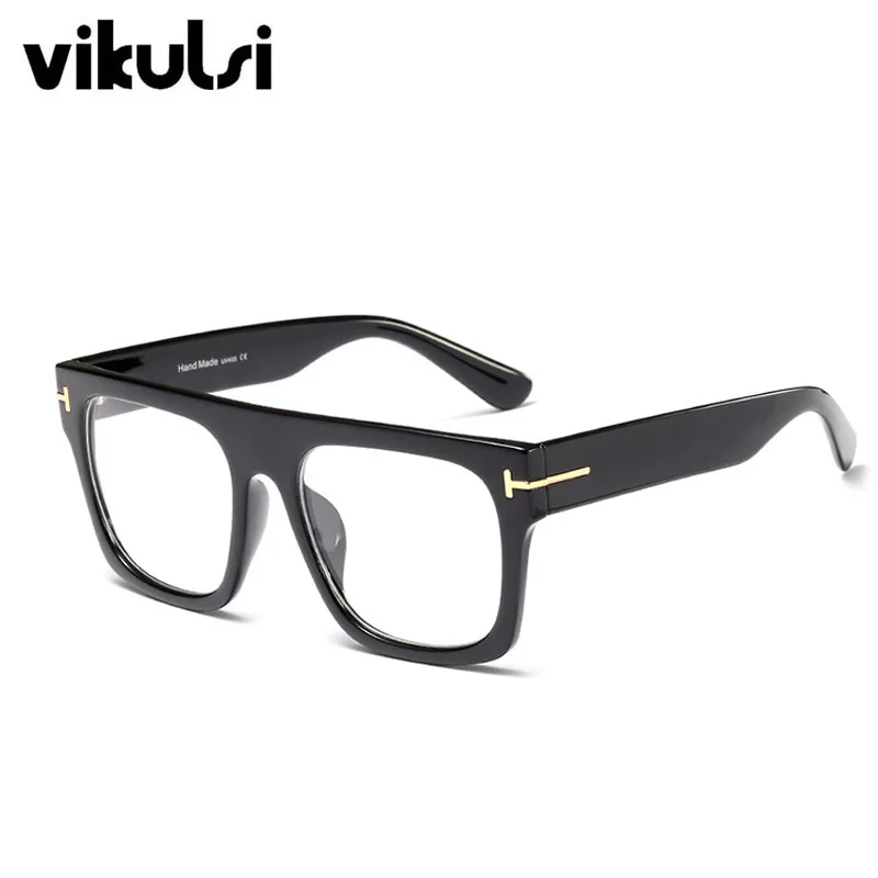 Унисекс фирменный дизайн винтажные женские ацетат очки оправа очки ретро квадратные оптические прозрачные линзы очки для чтения - Цвет оправы: D988 black clear