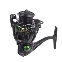 Просвет- Шестерни соотношение 5,2: 1 10-ось 9+ 1 подшипники 1500-3500 с металлическим наконечником с фактурой основной углеродного волокна Спиннинг рыболовная Катушка#5D17