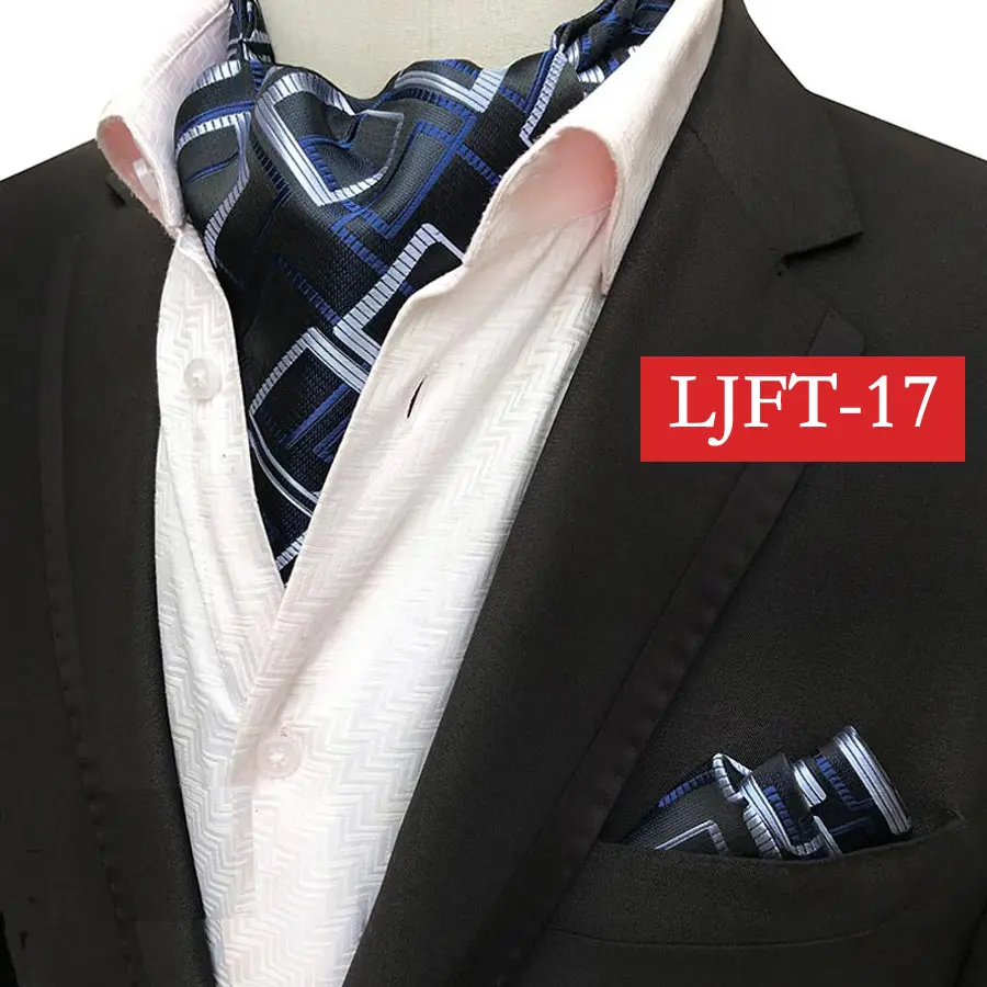 YISHLINE горячий мужской шелковый Аскот галстук набор мужской галстук платок-галстук Набор Цветочный Пейсли горошек Карманный квадратный набор Мужские аксессуары