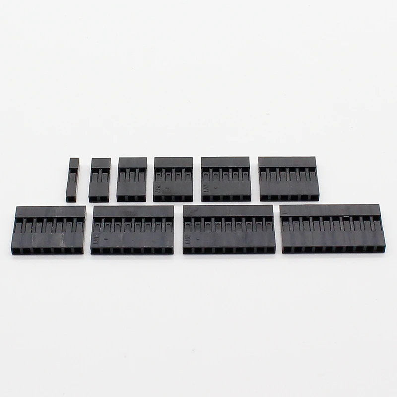 100pc Dupont sets Kit mit box 1P/2P/3P/4P/5P/6P/7P/8P/9P/ 10Pin Gehäuse Kunststoff Shell Terminal Jumper draht Stecker set