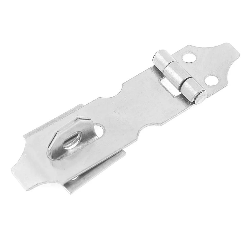 CLOS 2 Set 3.1" Gates Padlock Latch Door Hasp Staples w Screws