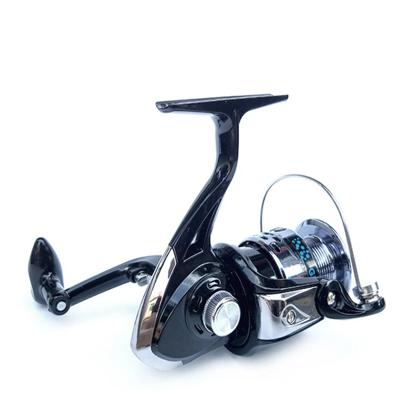 Pas cher 12BB Métal Spinning Reel Fishing 1000 2000 3000 4000 5000 6000 7000 Super Léger Moulinet De Pêche Gauche/Poignée droite