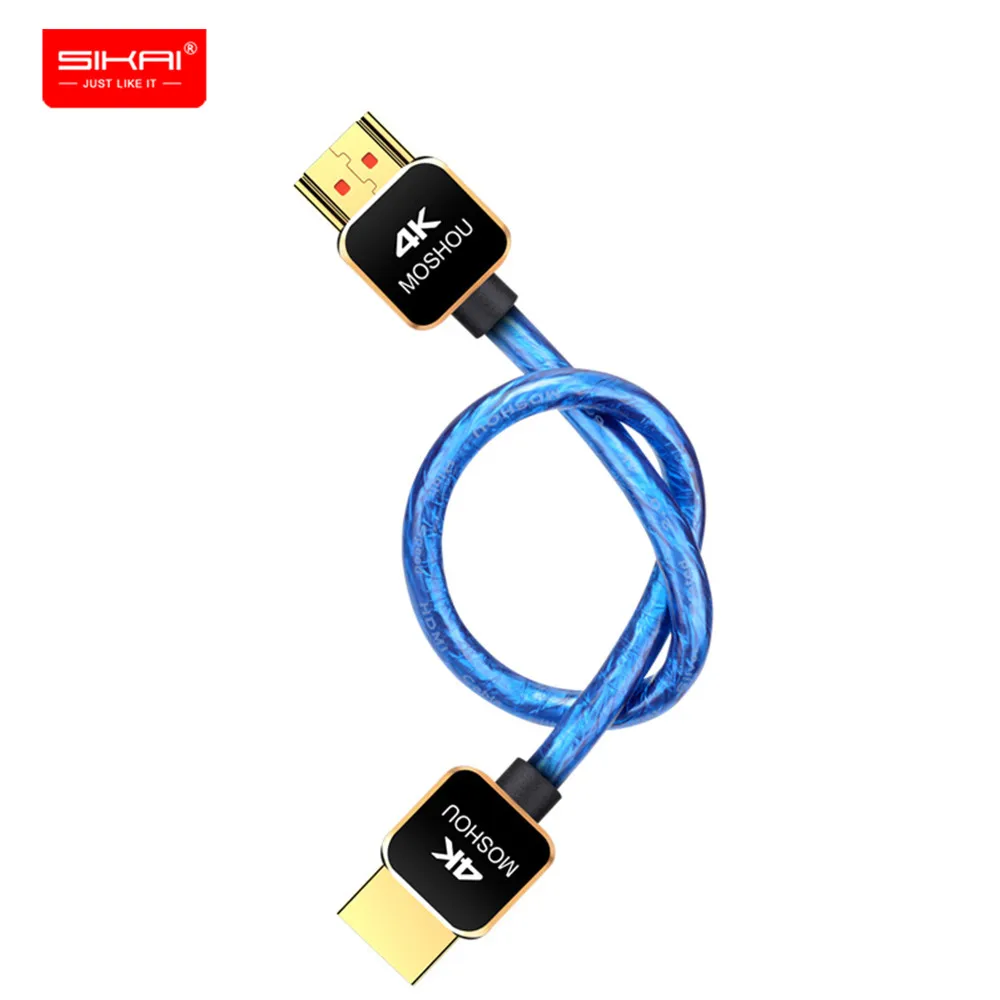 Профессиональный HDMI 2 0 кабель 4K @ 60Hz MOSHOU 18Gbs высококачественный посеребренный