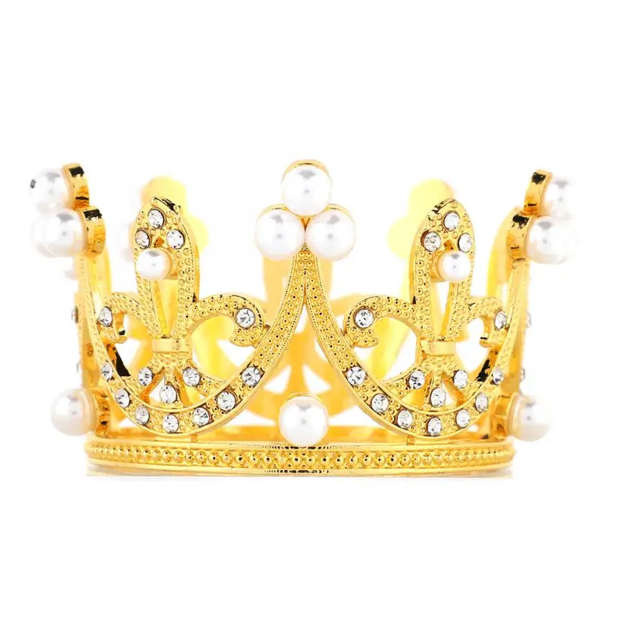 

Mini Crown Birthday Cake Supplies Cake Decorating Cake Topper Metal Pearl Happy Birthday Cake Toppers Wedding Cake Decorator
