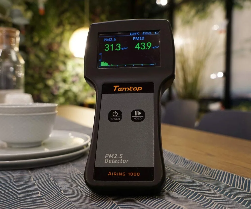 Temtop Проветривание-1000 монитор качества воздуха в реальном времени дисплей высокая точность PM2.5/PM10 детектор