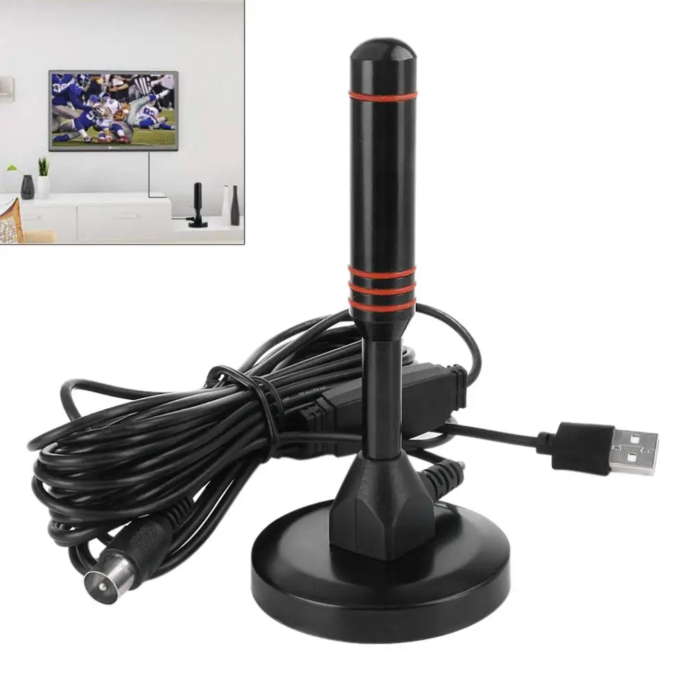 22dbi 120 милей диапазон Крытый цифровой HD tv ATSC ISDB DVB-T2 DVB-T tv Atenna с Ледовым разъемом и USB для ТВ автомобиля