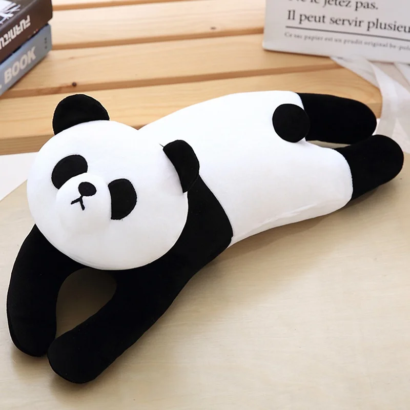 1 шт. 45 см супер мягкий Кот/панда/утка плюшевая подушка плюшевый мультфильм животное милый игрушечный Кот спальня Nap подушка дети взрослые Brithday Gi - Цвет: Panda
