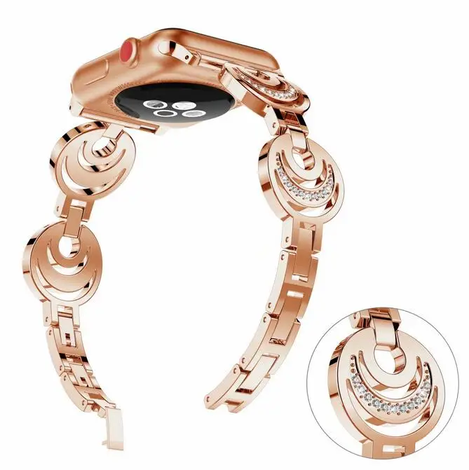 

newest arrive fasthion stainless steel strap for Apple Watch band 38mm 42mm 40mm 44mm Replacement belt for iWatch series 1 2 3 4