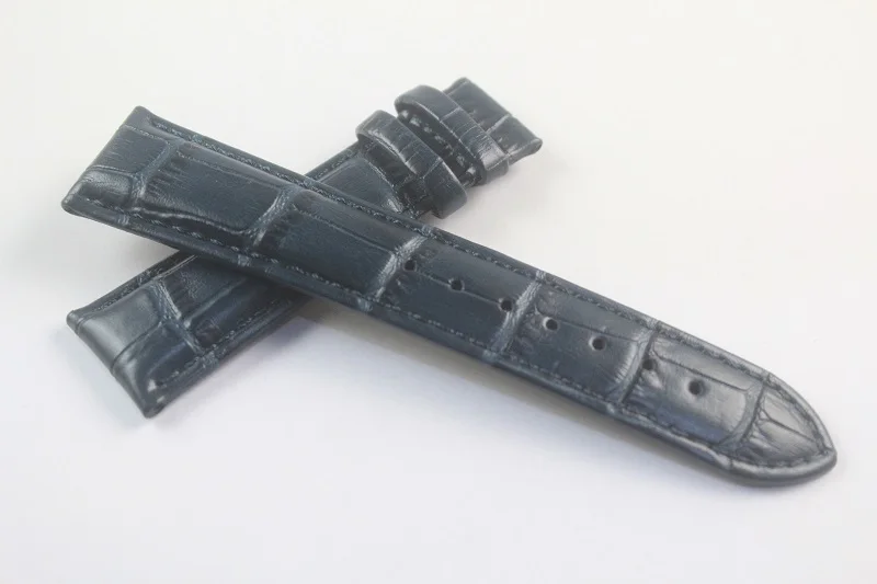 21 мм(Buckle18mm) T099407A высокое качество Серебряная Бабочка Пряжка+ T099407 Синий Натуральная кожаные браслеты для часов на