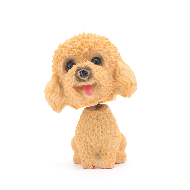 Мультяшные собаки, кивающие собаки из смолы, 9,5 см, яркие Автомобильные украшения, качающаяся голова, игрушки, приборная панель, кукла для украшения интерьера автомобиля - Название цвета: Tidy
