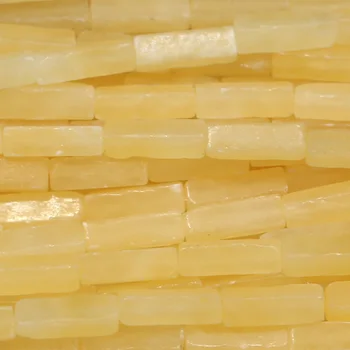 

Genuine Natural Yellow Honey Jade Square Rectangle Shape Loose Stone Beads Fit Jewelry DIY Necklaces or Bracelets 15" 03784