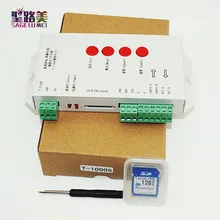 T1000S 2048 Pixels DMX 512 Controller SD Card WS2801 WS2811 WS2812B LPD6803 font b LED b