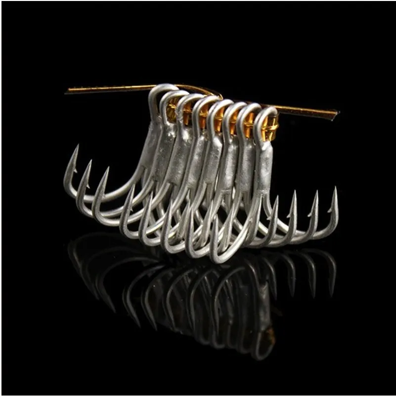 

Japan imports ST46 three hooks strong straight up, anti-corrosion performa 6# 8# lure hook