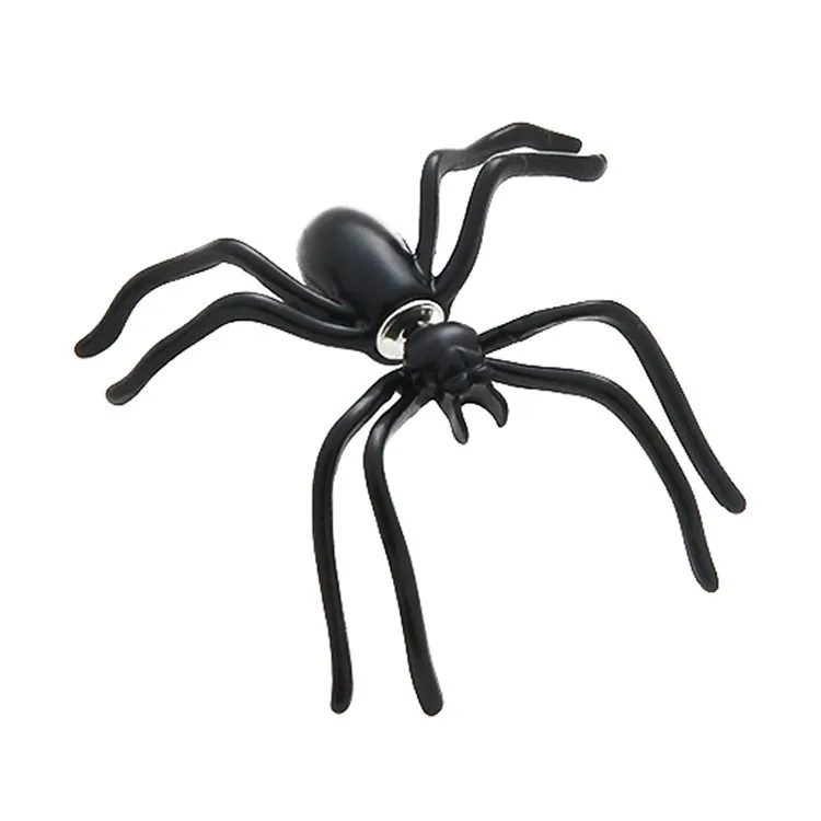 1Pcs Black Spider Drop Earrings Black Piercing Whimsy Alternative Earrings Men Women Jewelry Gifts - Окраска металла: black