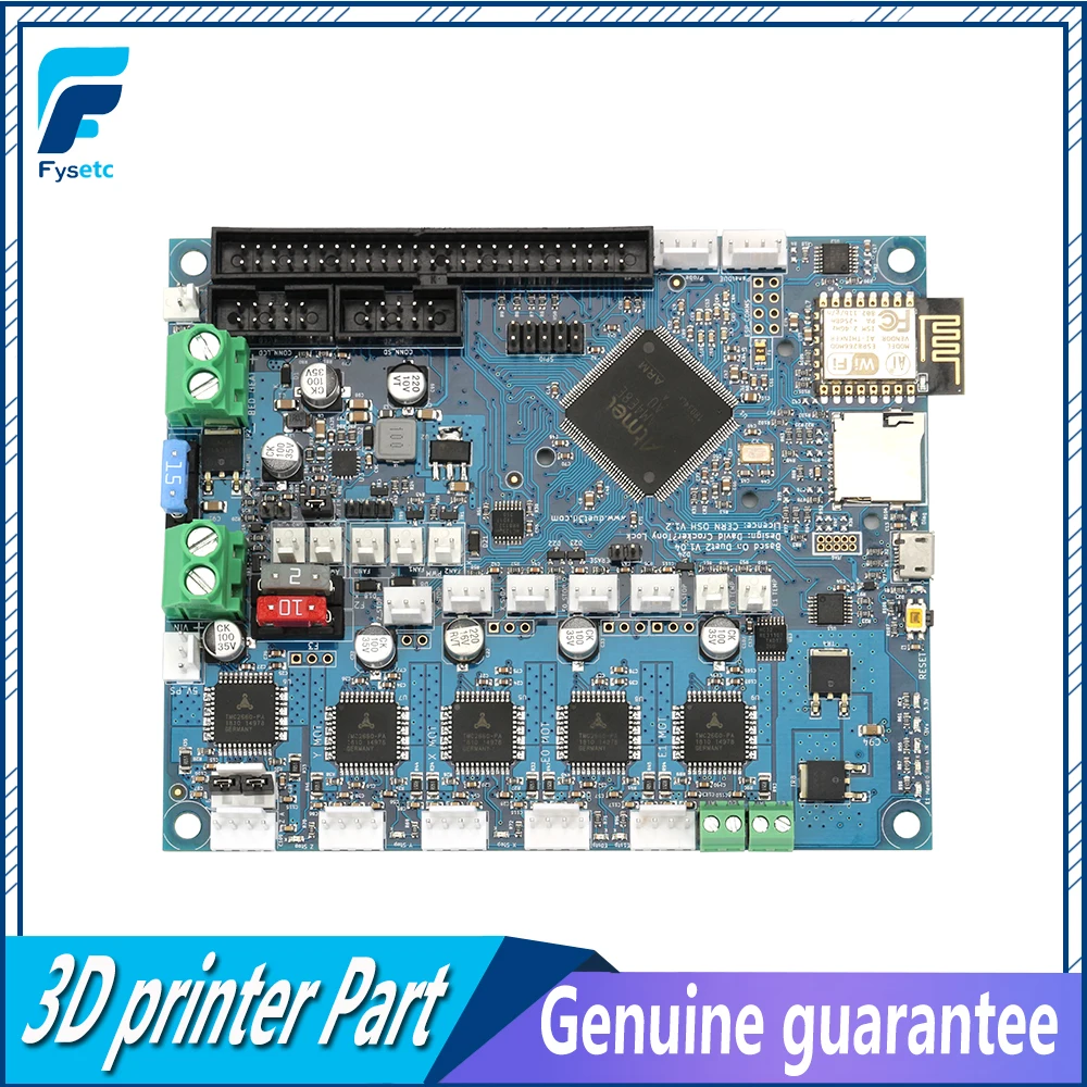 Billige Neueste Geklont Duet 2 Wifi V1.04 DuetWifi Erweiterte 32bit Motherboard Upgrades Controller Board Für 3D Drucker CNC BLV MGN Cube