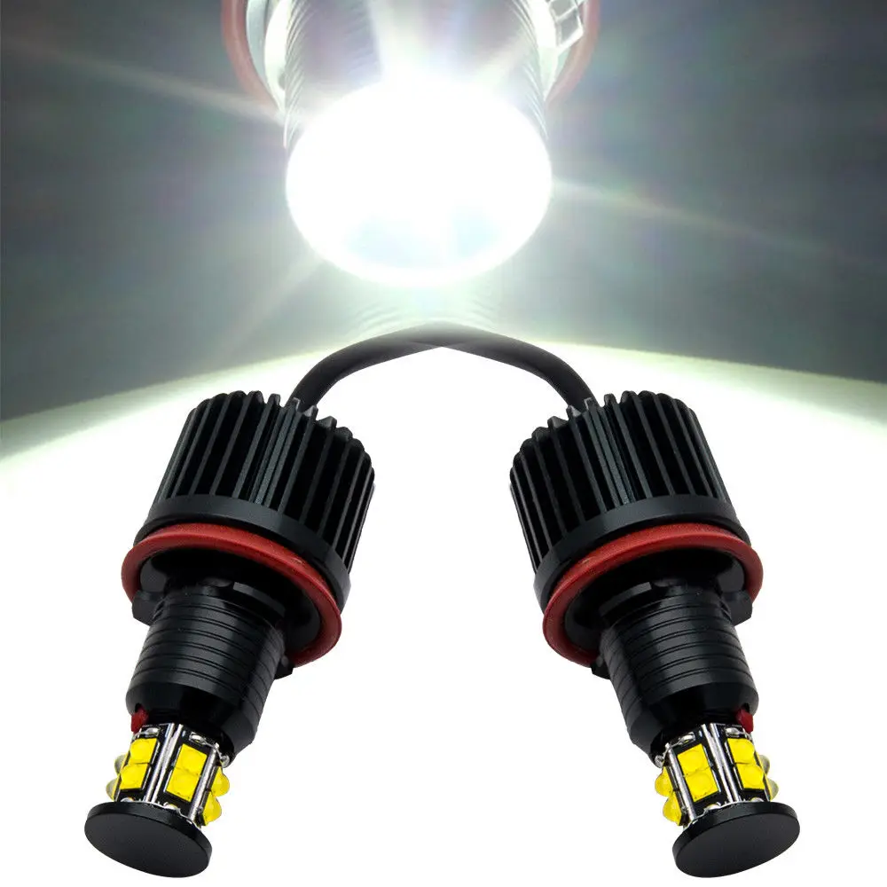  12 V Angel Eyes H8 120W LED Car Headligh Marker Halo Light For E82 E90 E92 E60 E61 E63 E89 X6 - 32964143417