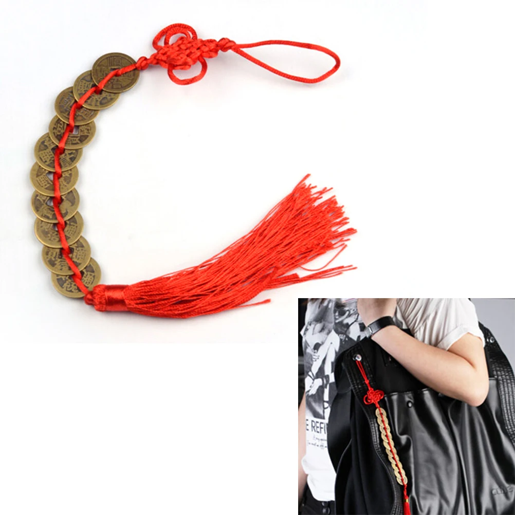 

Fashion Lucky Feng Shui Car Copper Coin Pendant Lucky Charm Chinese Symbol Good Fortune Attract Wealth Good Luck Coins