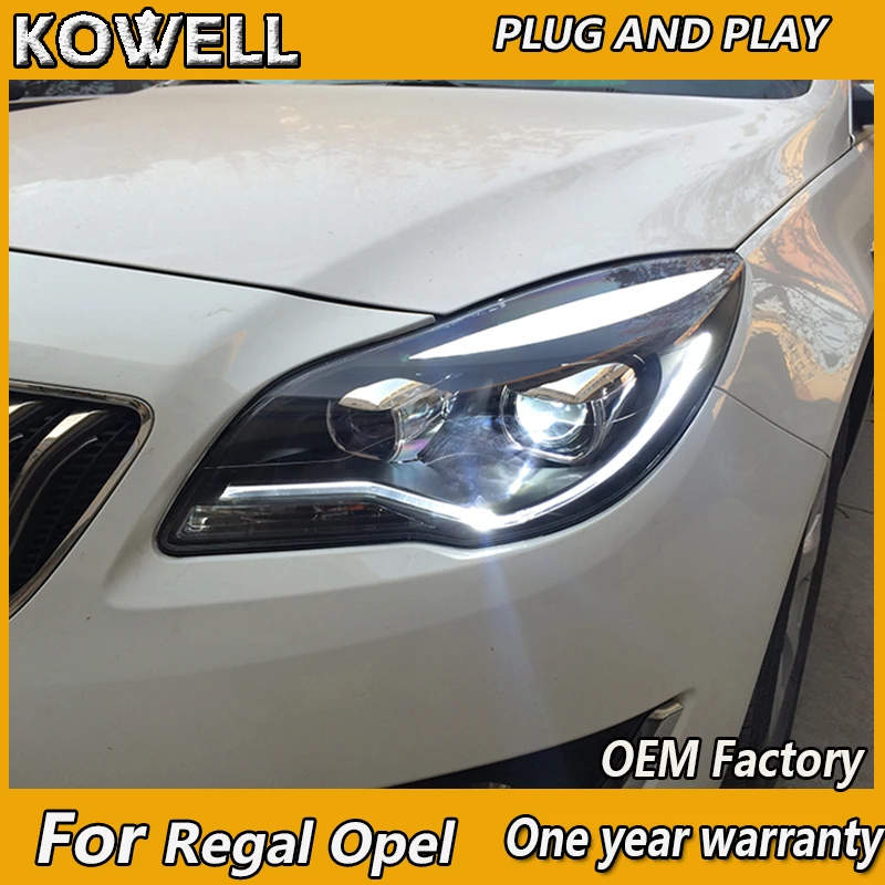 

KOWELL Car Styling For BUICK 2014 2015 2016 Verano Regal Opel insignia LED Headlights DRL Bi Xenon Lens High Low Beam