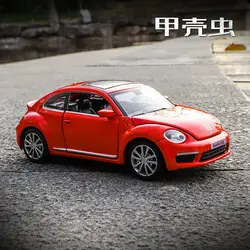1:28 литой модели автомобилей Электрический мигает отступить масштаб автомобиль сплава gld3 Кош детские игрушки VW Beetle GSR
