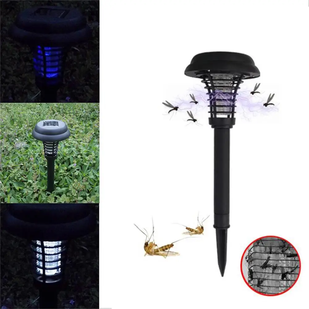 Solar Powered LED Mosquito Killer Night Light Electronic Fly Bug Insect